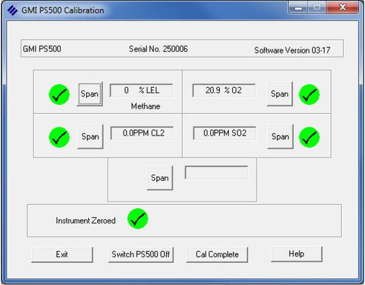 PS500 Calibration Package
