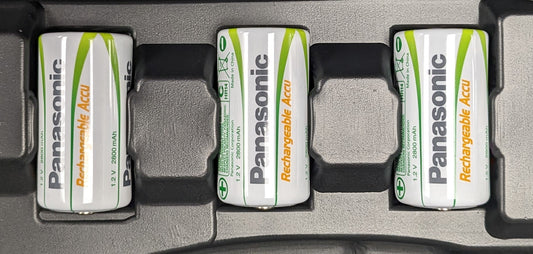 GT-Fire Panasonic Rechargeable Batteries (pack of 3)