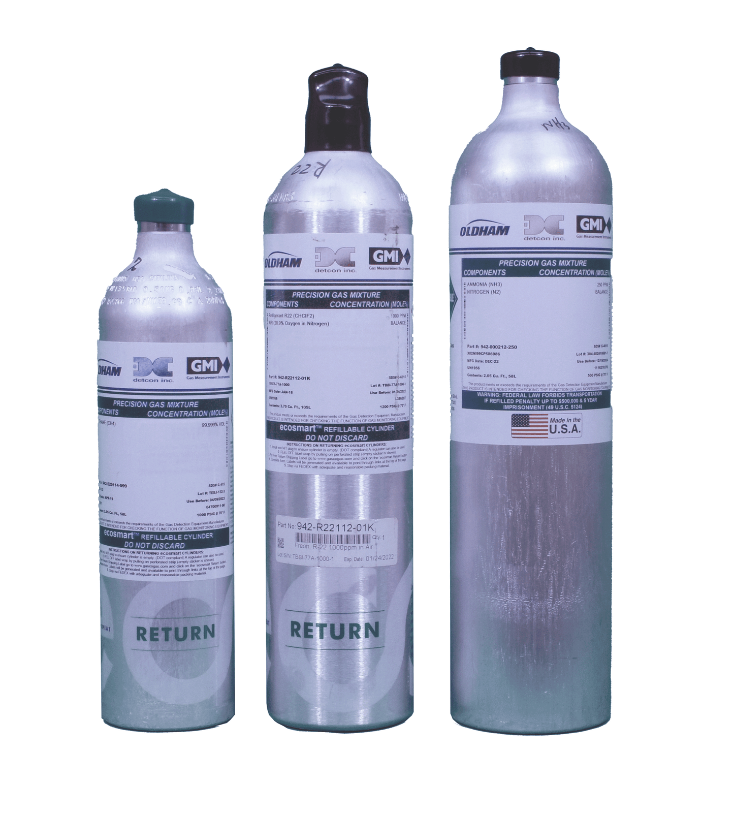 Carbon Monoxide (CO) Calibration Gas Cylinder